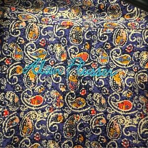 Alan Flusser Long Sleeve Button Front Paisley Dress Shirt Men's Medium purple